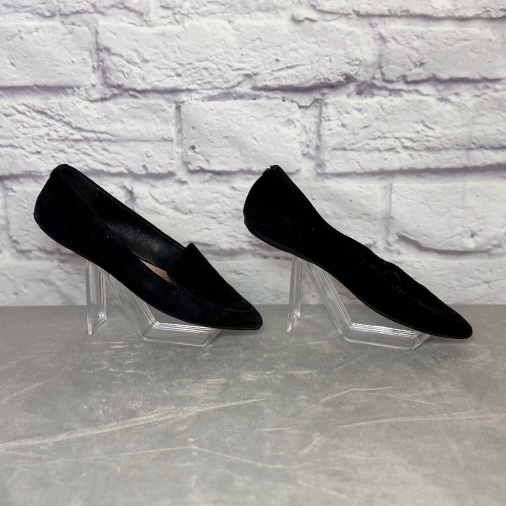 Taryn Rose Faye Black Suede Loafers
